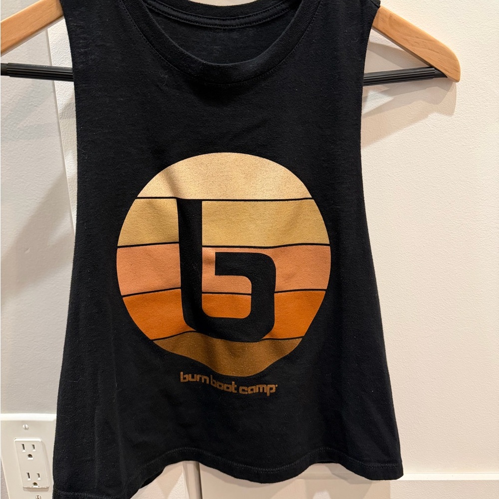 Burn Boot Camp Black/Tan Gradient Tank Top